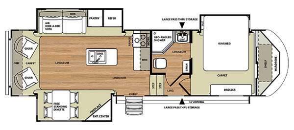 Floorplan - 2014 Forest River RV Salem Hemisphere Lite 286RLT