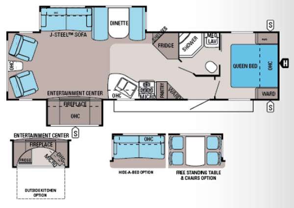 Floorplan - 2014 Jayco Jay Flight 32RLDS