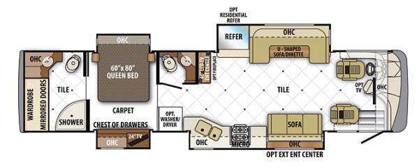 Floorplan - 2014 Forest River RV Berkshire 390RB