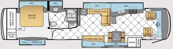 Floorplan - 2014 Newmar Dutch Star 4374