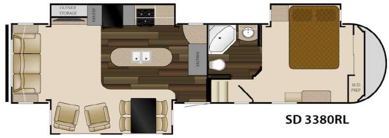 Floorplan - 2014 Heartland Sundance 3380RL