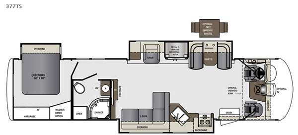 Floorplan - 2015 Forest River RV Georgetown XL 377TSF