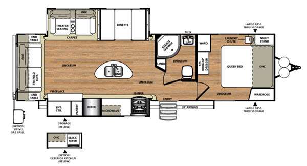 Floorplan - 2015 Forest River RV Wildwood Heritage Glen 272RLIS