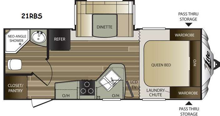 Floorplan - 2015 Keystone RV Cougar X-Lite 21RBS