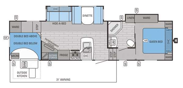 Floorplan - 2015 Jayco Eagle HT 29.5BHDS