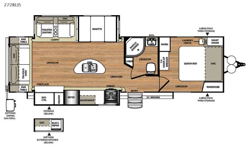 Floorplan - 2015 Forest River RV Salem Hemisphere Lite 272RLIS