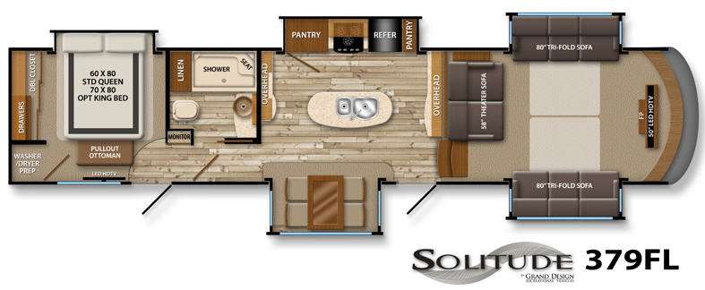 Floorplan - 2015 Grand Design Solitude 379FL