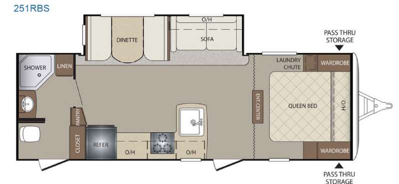 Floorplan - 2015 Keystone RV Bullet 251RBS