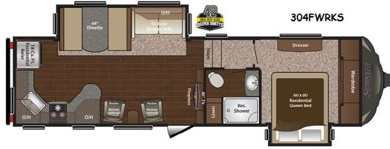Floorplan - 2015 Keystone RV Sprinter 304FWRKS