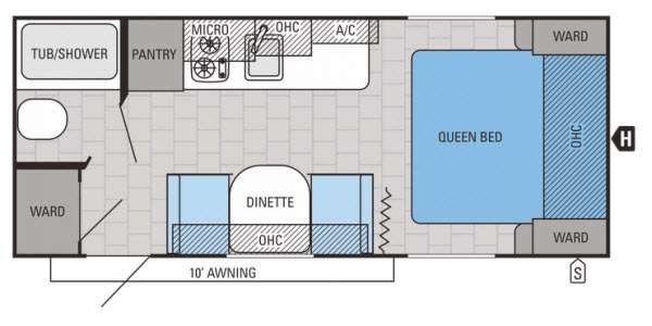 Floorplan - 2015 Jayco Jay Flight SLX 195RB