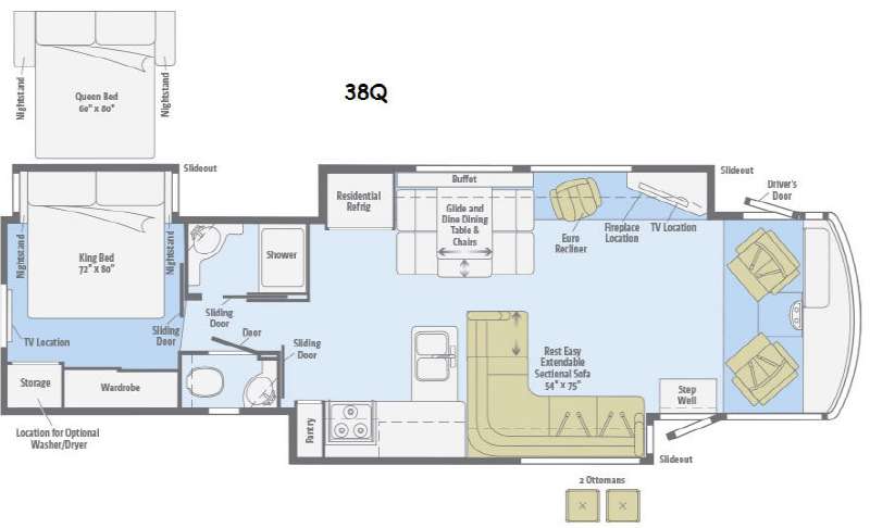 Floorplan - 2015 Winnebago Adventurer 38Q