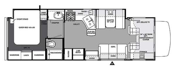 Floorplan - 2015 Forest River RV Forester 3051S Ford