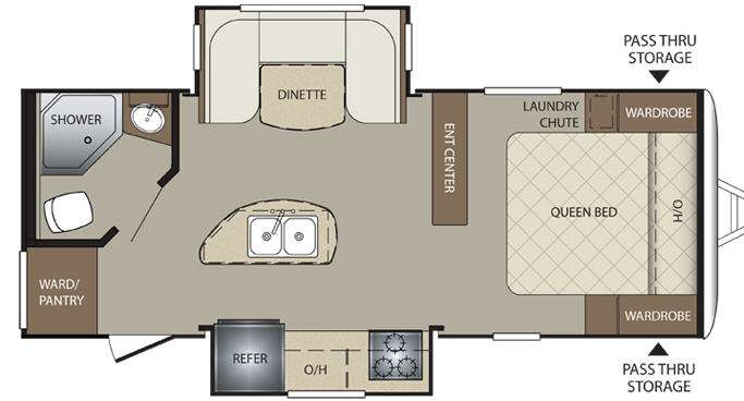 Floorplan - 2015 Keystone RV Bullet 220RBI