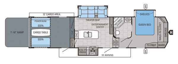 Floorplan - 2015 Jayco Seismic Wave 352W