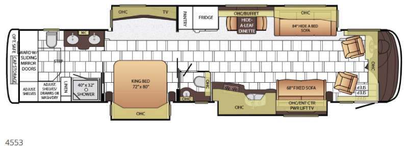 Floorplan - 2015 Newmar Mountain Aire 4553