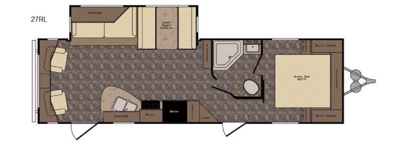 Floorplan - 2016 CrossRoads RV Longhorn LHT27RL Texas Edition