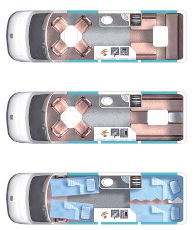 Floorplan - 2015 Roadtrek E-Trek E-Trek