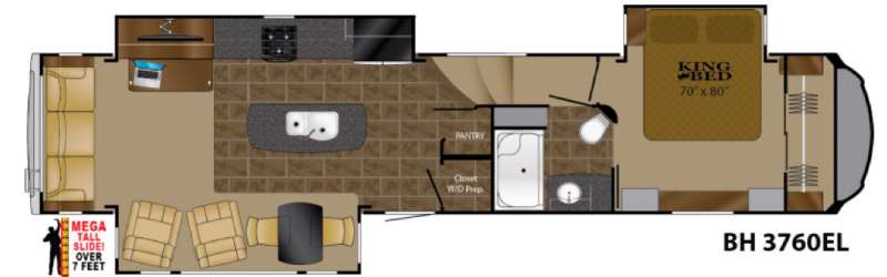 Floorplan - 2016 Heartland Bighorn 3760EL