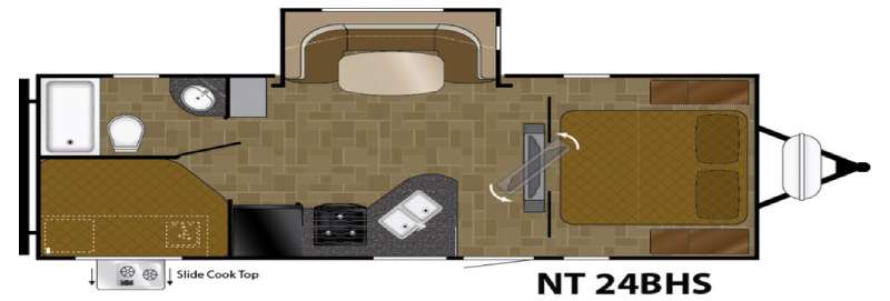 Floorplan - 2016 Heartland North Trail 24BHS