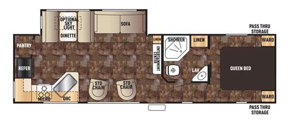 Floorplan - 2016 Forest River RV Cherokee 274RK