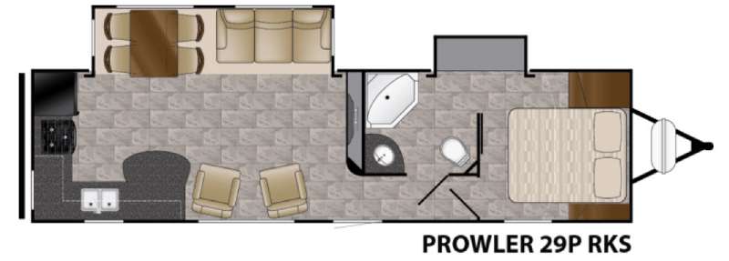 Floorplan - 2016 Heartland Prowler 29P RKS
