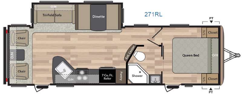 Floorplan - 2016 Keystone RV Springdale 271RL