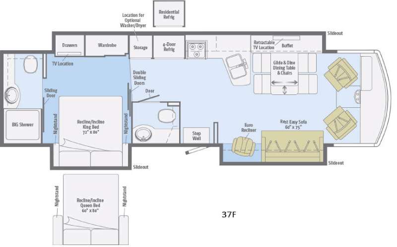 Floorplan - 2016 Itasca Suncruiser 37F