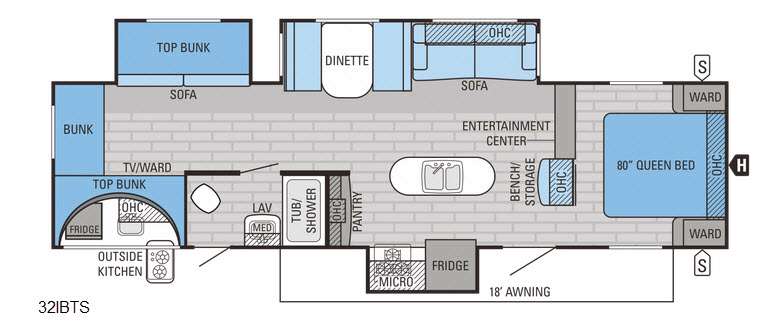 Floorplan - 2016 Jayco Jay Flight 32IBTS