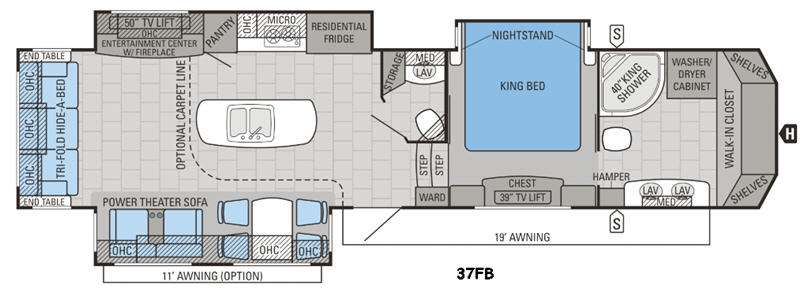Floorplan - 2016 Jayco Designer 37FB
