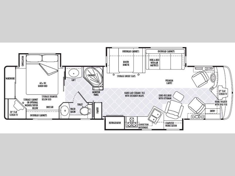 Floorplan - 2007 National RV Tropical LX T370