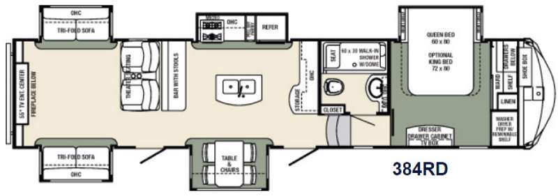 Floorplan - 2016 Palomino Columbus F384RD
