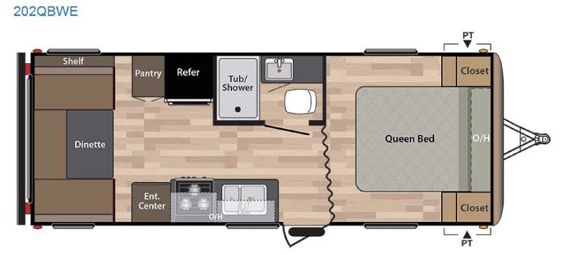 Floorplan - 2017 Keystone RV Springdale 202QBWE