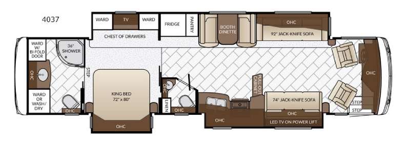 Floorplan - 2017 Newmar Ventana LE 4037
