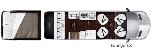 Floorplan - 2017 Airstream RV Interstate Lounge EXT Lounge EXT