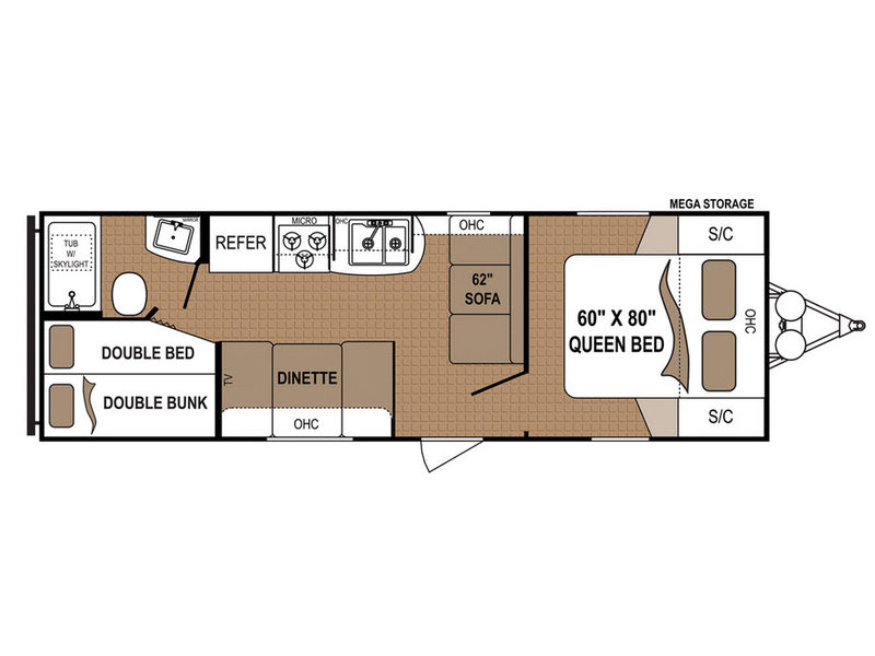Floorplan - 2017 Dutchmen RV Aspen Trail 2710BH