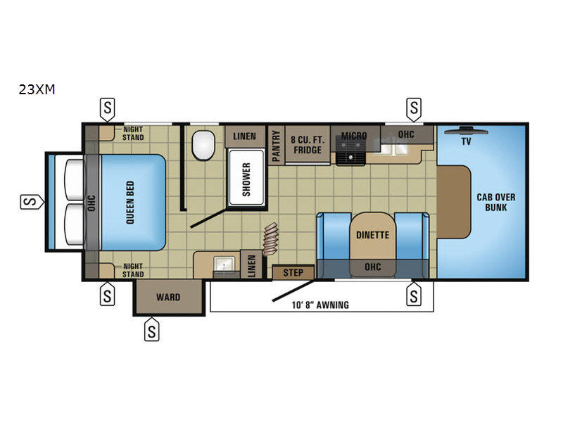 Floorplan - 2017 Jayco Redhawk 23XM