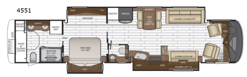 Floorplan - 2017 Newmar Mountain Aire 4533