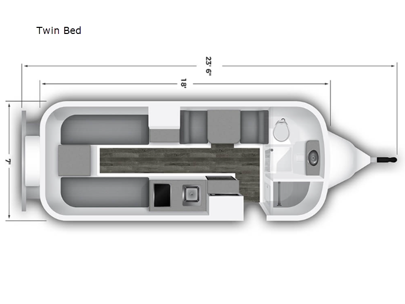 TW TWIN + TRAILER ST Olive ST(Features） New Oliver Travel Trailers Legacy Elite ll Twin Bed Travel