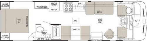 Floorplan - 2004 Thor Hurricane 30 Q