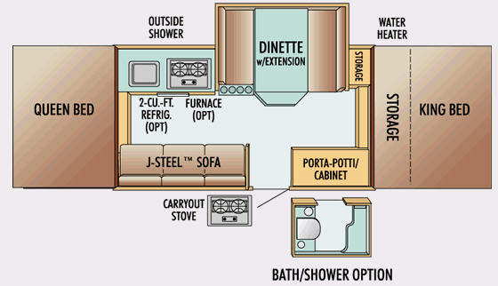 Floorplan - 2009 Jayco Jay Series 1206