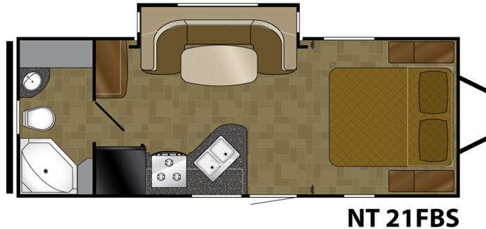 Floorplan - 2011 Heartland North Trail 21FBS