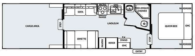 Floorplan - 2011 Forest River RV Work and Play WPF34RL