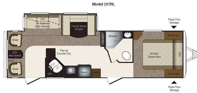 Floorplan - 2011 Keystone RV Laredo Super Lite 297RL