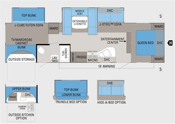 Floorplan - 2011 Jayco Jay Flight G2 32BHDS