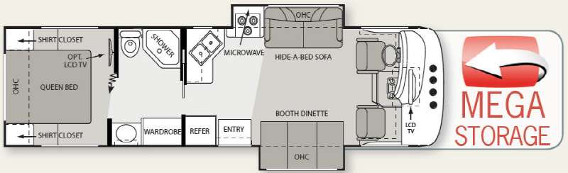 Floorplan - 2011 Four Winds RV Hurricane 31D