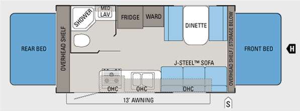 Floorplan - 2011 Jayco Jay Feather Select X19H