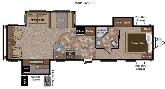 Floorplan - 2012 Keystone RV Sprinter 328RLS