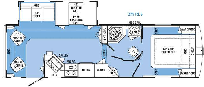 Floorplan - 2012 Holiday Rambler Aluma Lite 275RLS