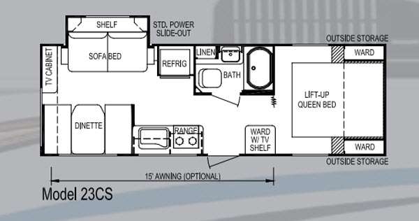 Floorplan - 2013 Skyline Koala 23CS