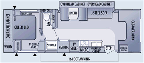 Floorplan - 2006 Jayco Greyhawk 31SS